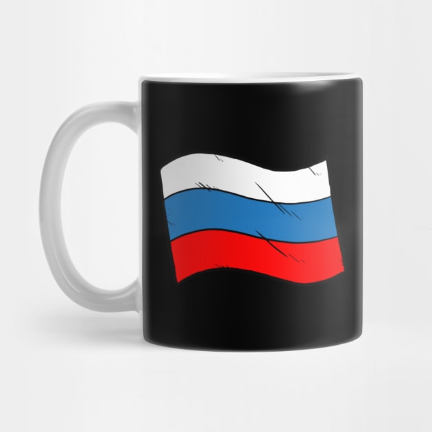 Flag of Russia by Baddest Shirt Co.